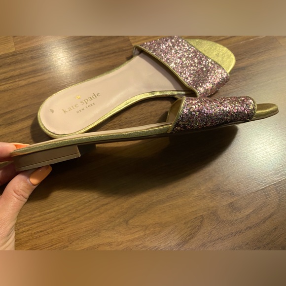 Kate Spade glitter sandals, size 8.5 - Picture 4 of 6
